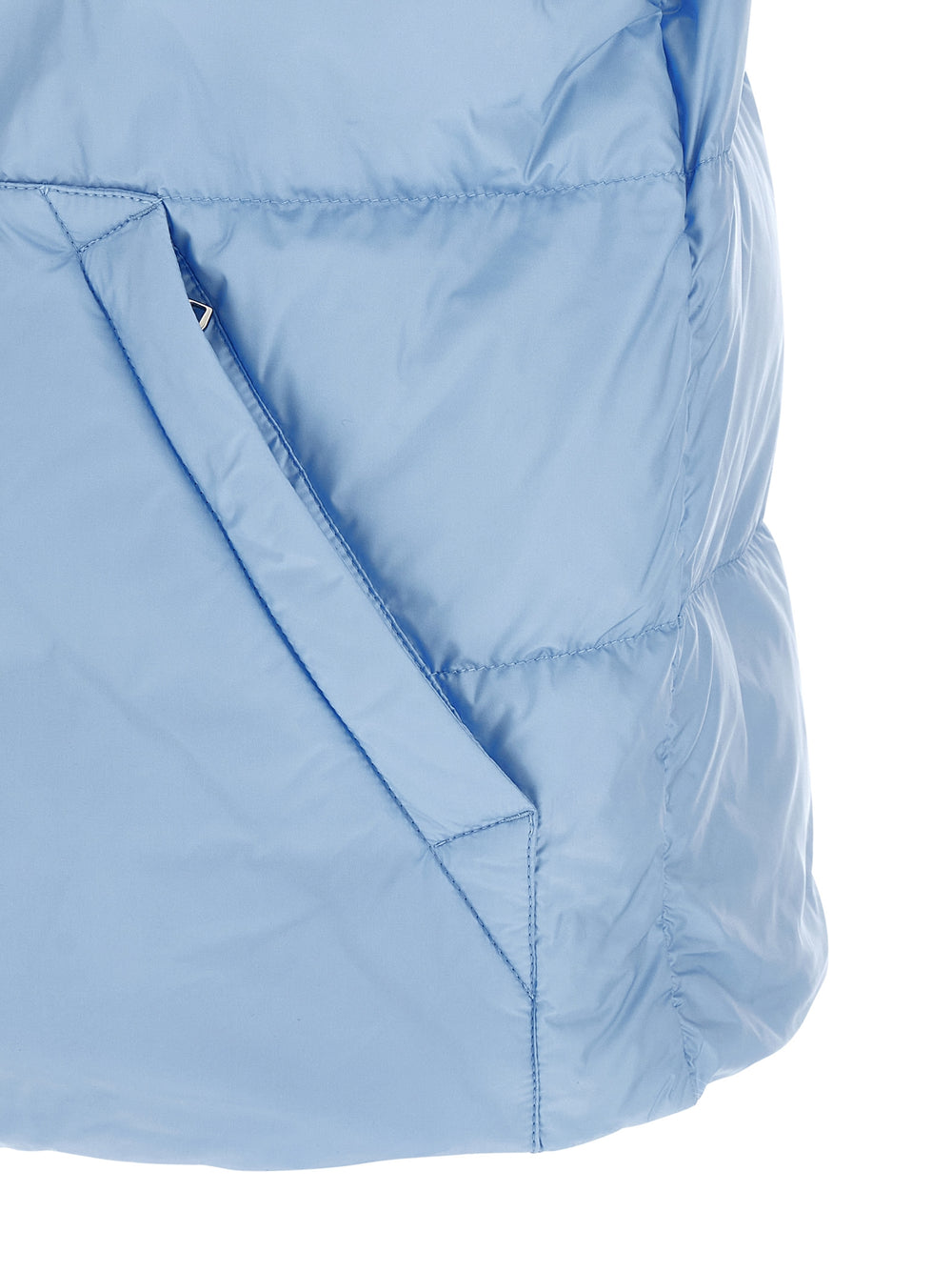 Moncler Polyamide Sleeveless Jacket in Light Blue