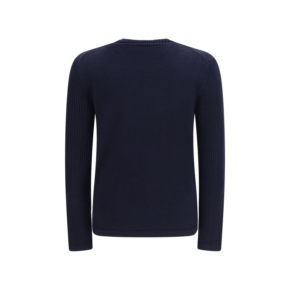 Prada 100% Wool Crew-Neck Sweater in Blue
