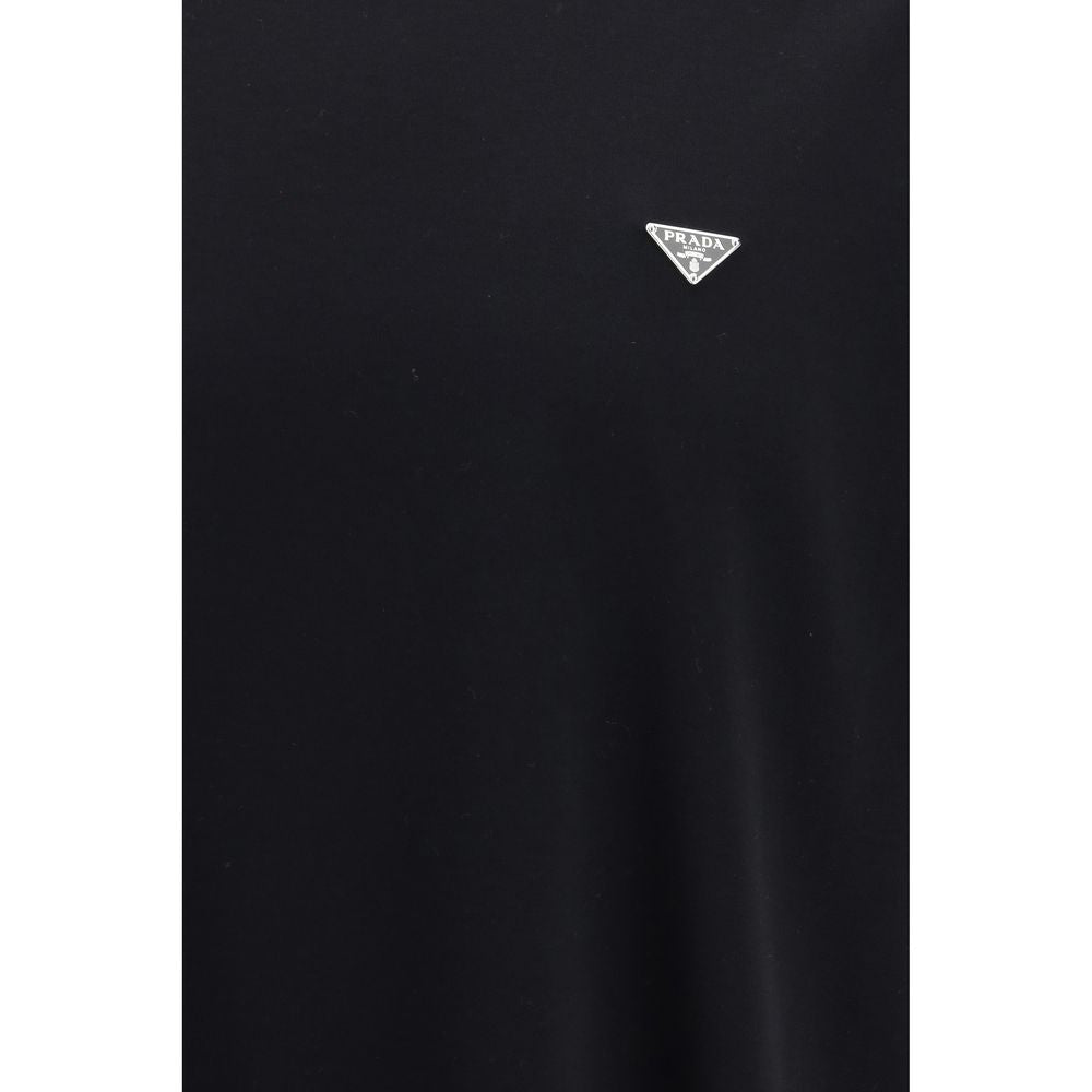 Prada 100% Cotton T-Shirt in Black