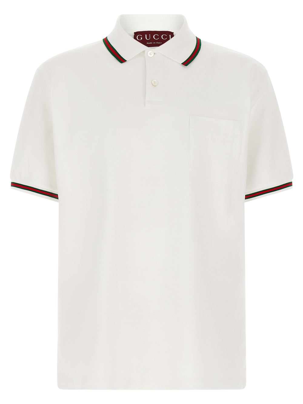 Gucci Cotton Polo Shirt in White