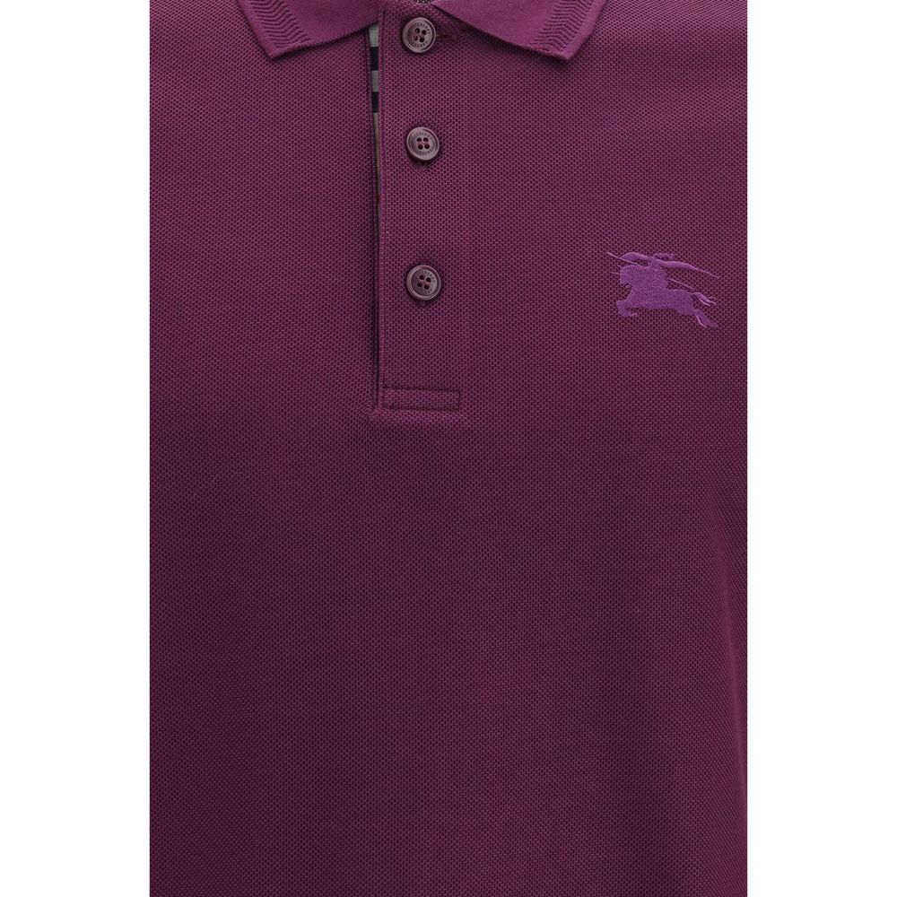Burberry Cotton Polo Shirt in Purple