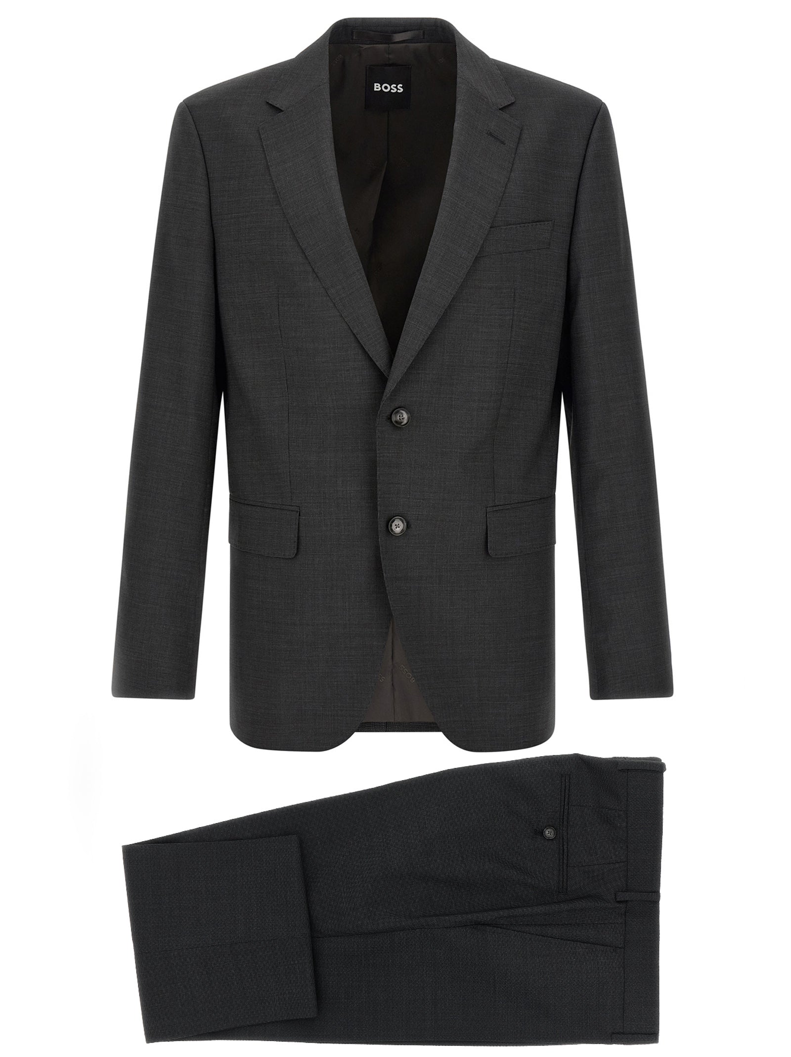 Hugo Boss Virgin Wool Two-Piece Suit in Grey