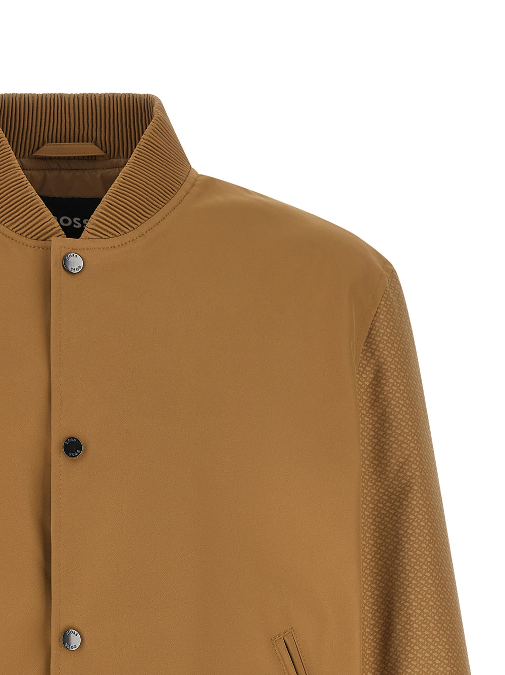 Hugo Boss Polyester Bomber Jacket in Beige