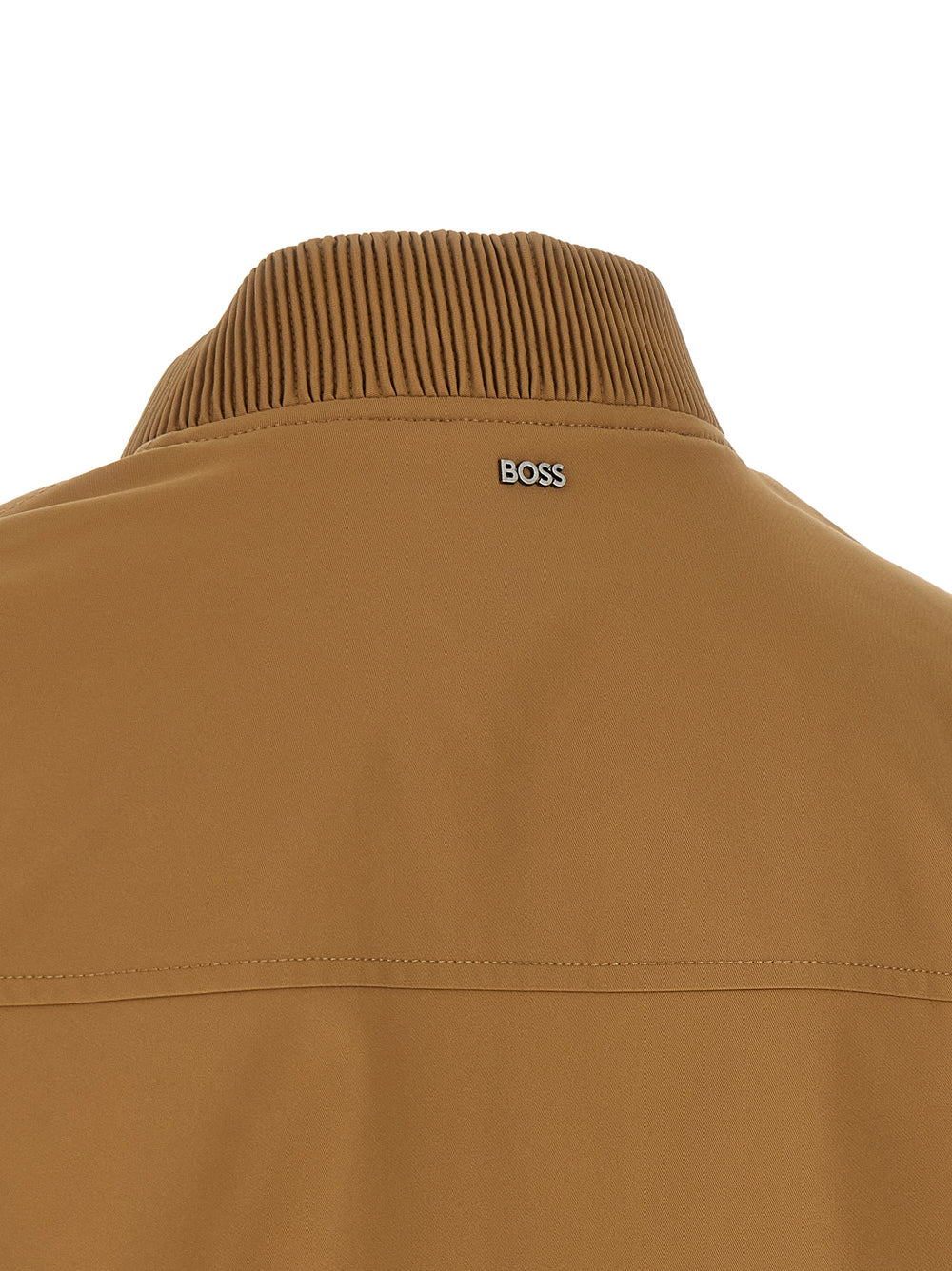 Hugo Boss Polyester Bomber Jacket in Beige