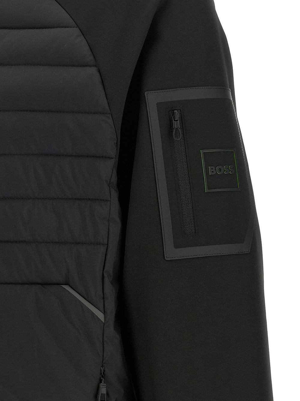Hugo Boss Technical Hybrid Sweatshirt in Black