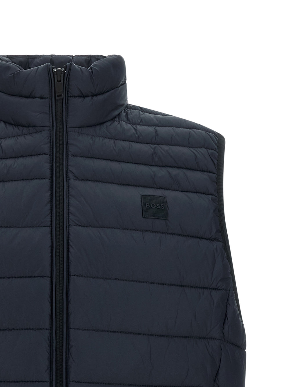 Hugo Boss Recycled Polyamide Sleeveless Jacket in Blue
