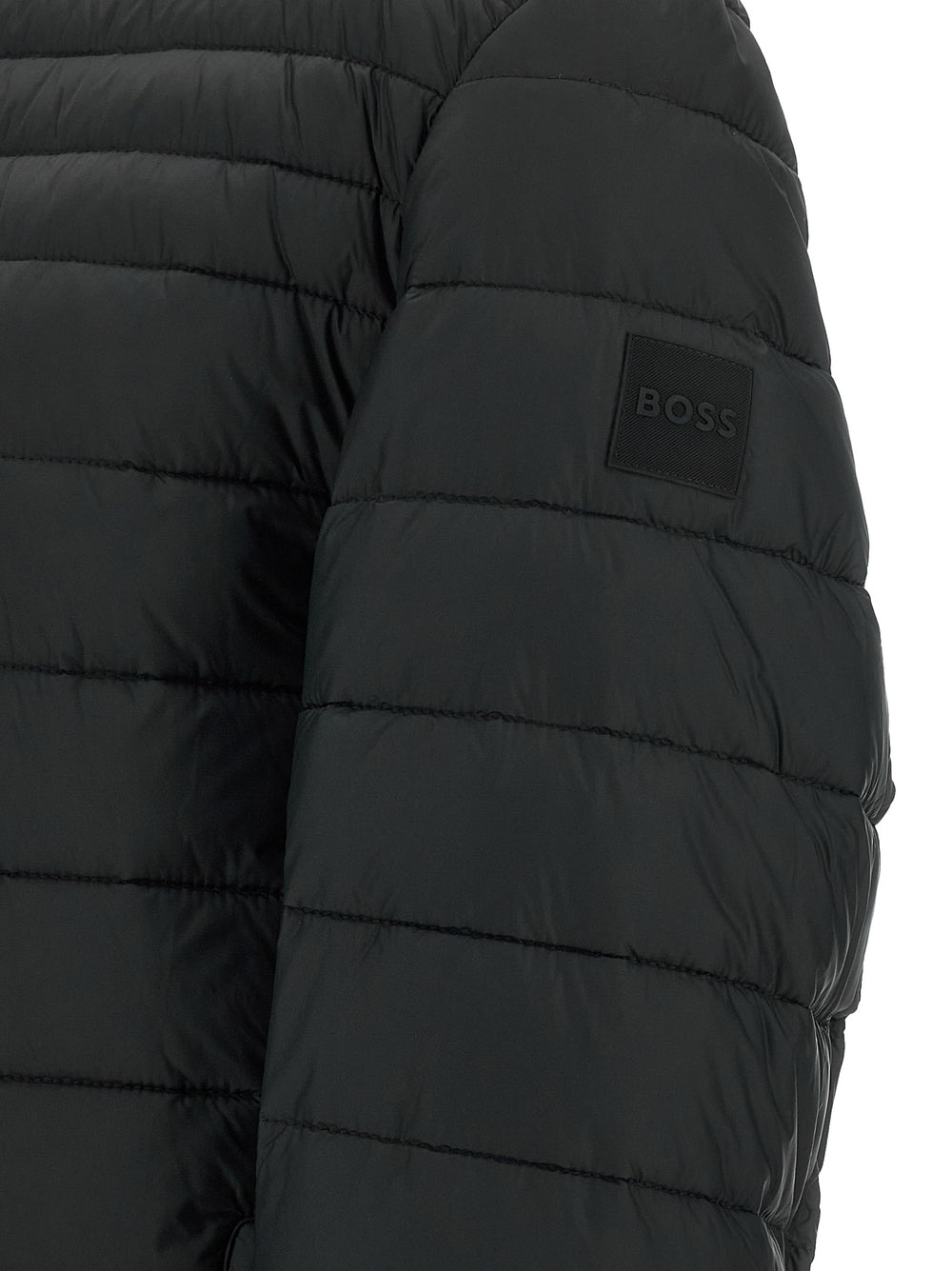 Hugo Boss Recycled Polyamide Full-Length Jacket in Black