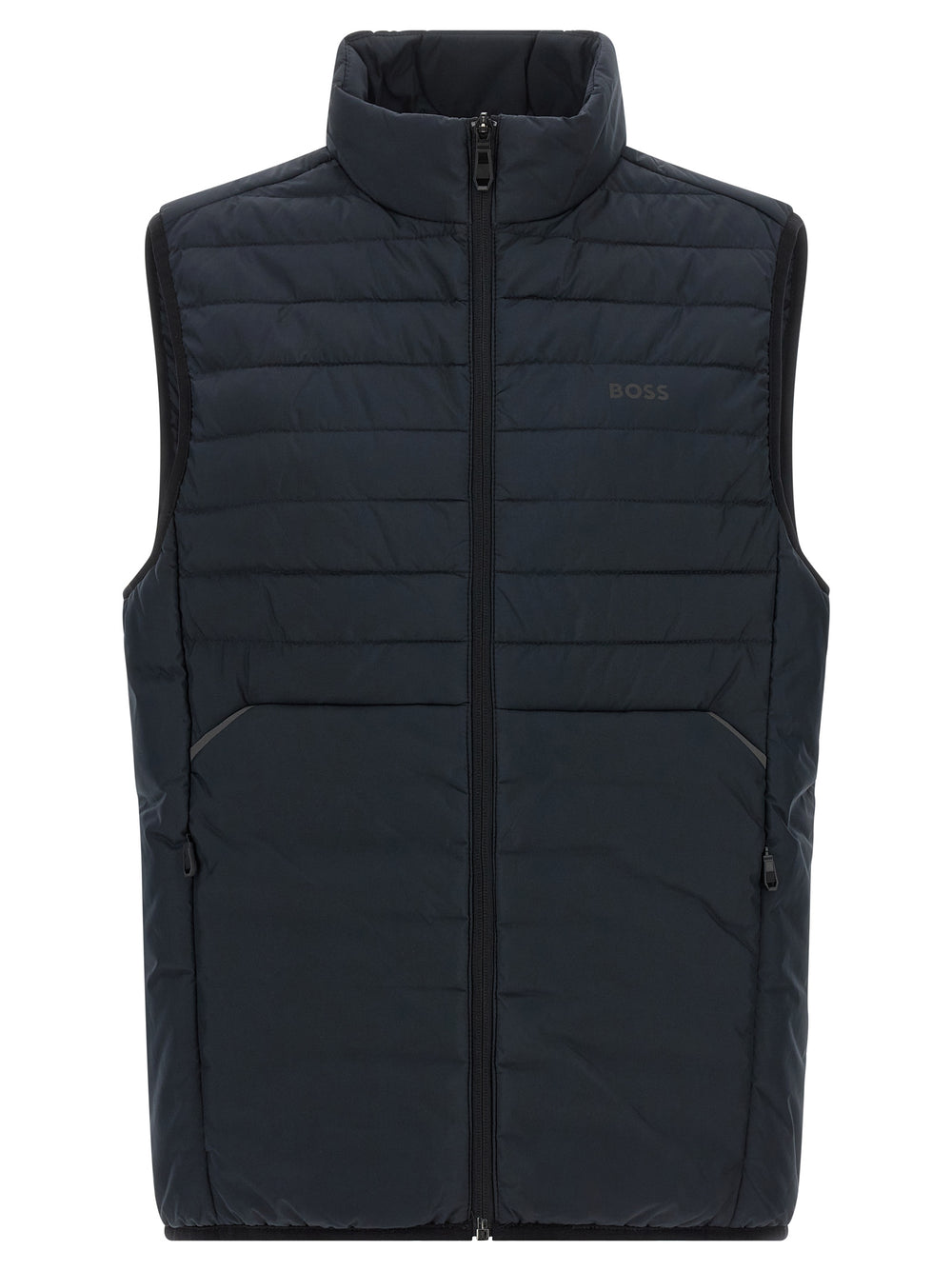 Hugo Boss Polyester Sleeveless Jacket in Blue