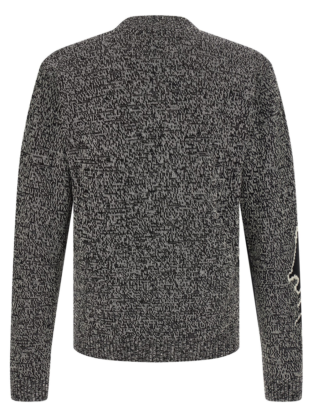 Valentino Garavani Bicolor Virgin Wool Cardigan in White/Black