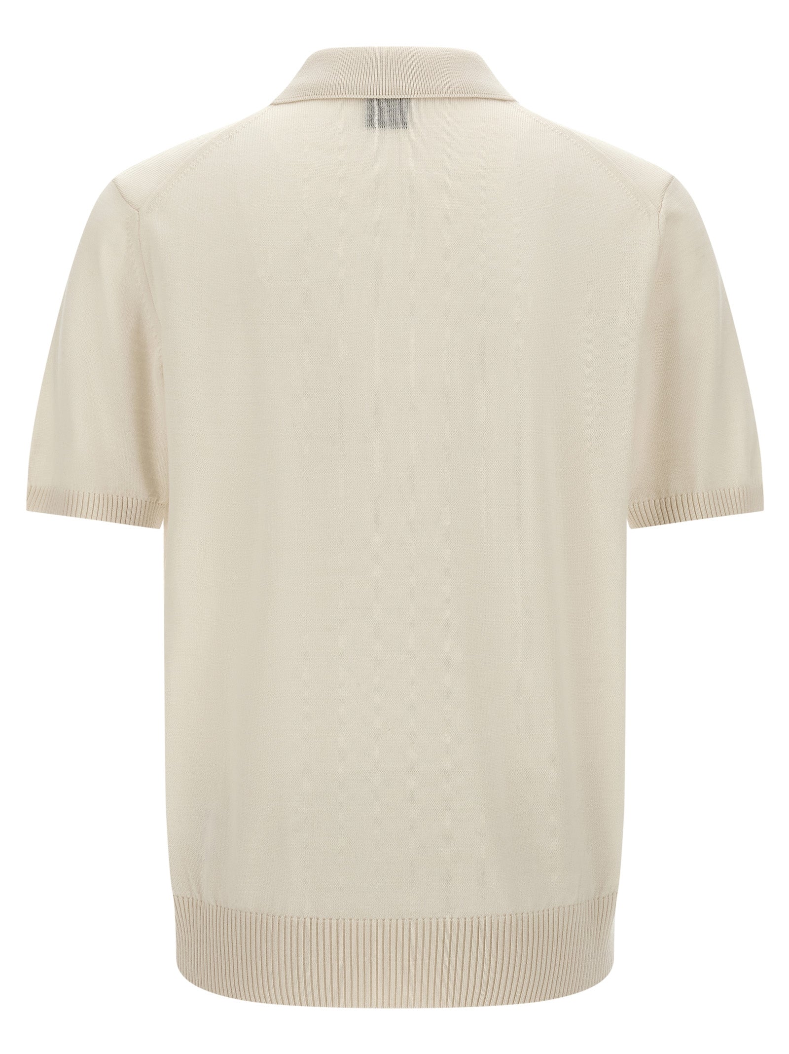 Hugo Boss Polo από 100% παρθένο μαλλί σε Λευκό