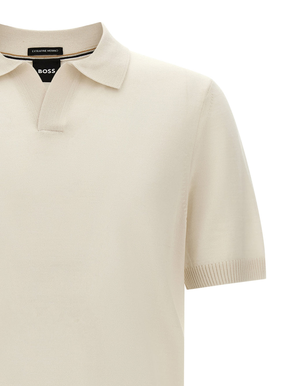 Hugo Boss 100% Virgin Wool Polo Shirt in White