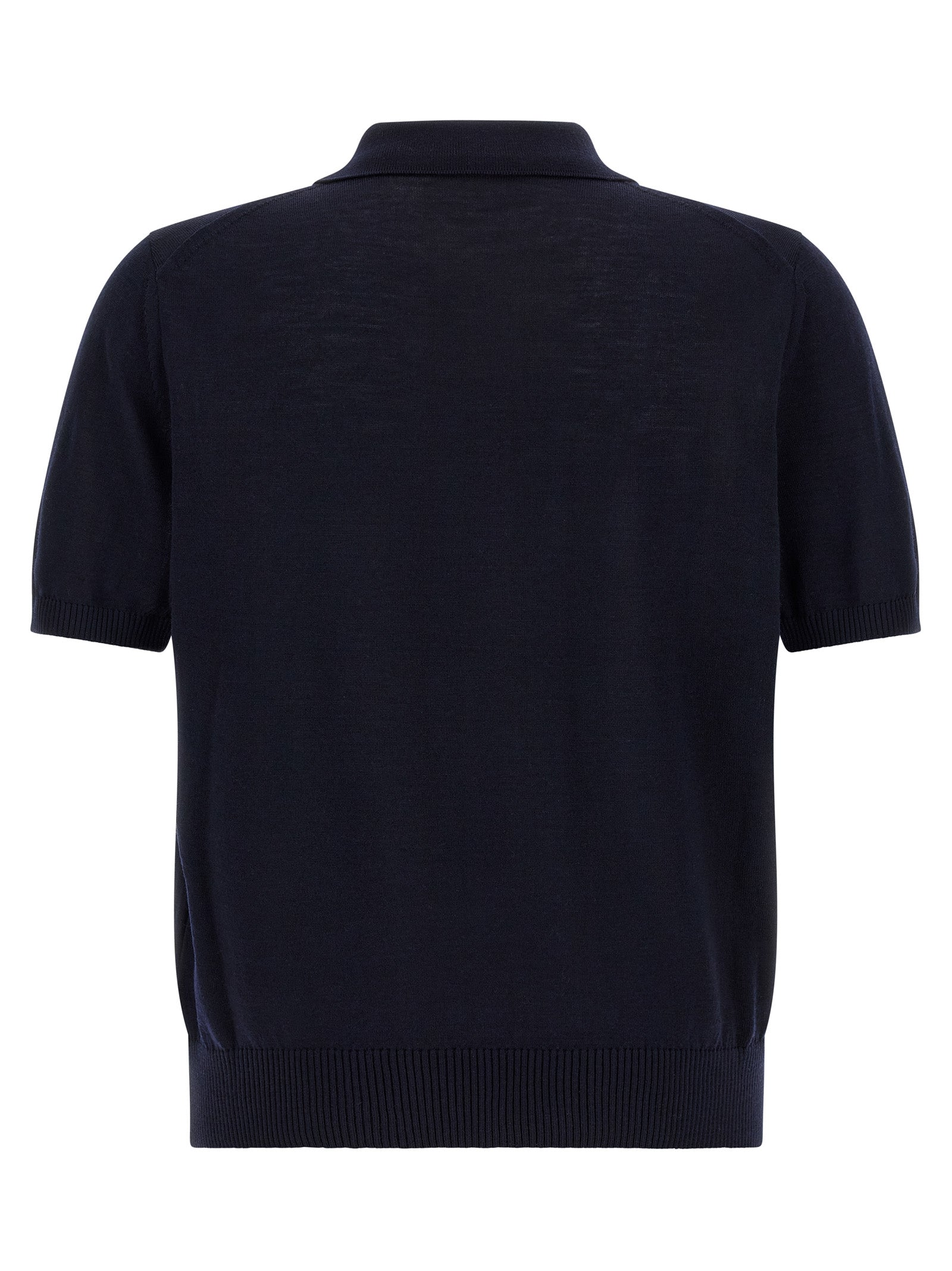 Hugo Boss Polo από 100% παρθένο μερινό μαλλί σε Σκούρο Μπλε