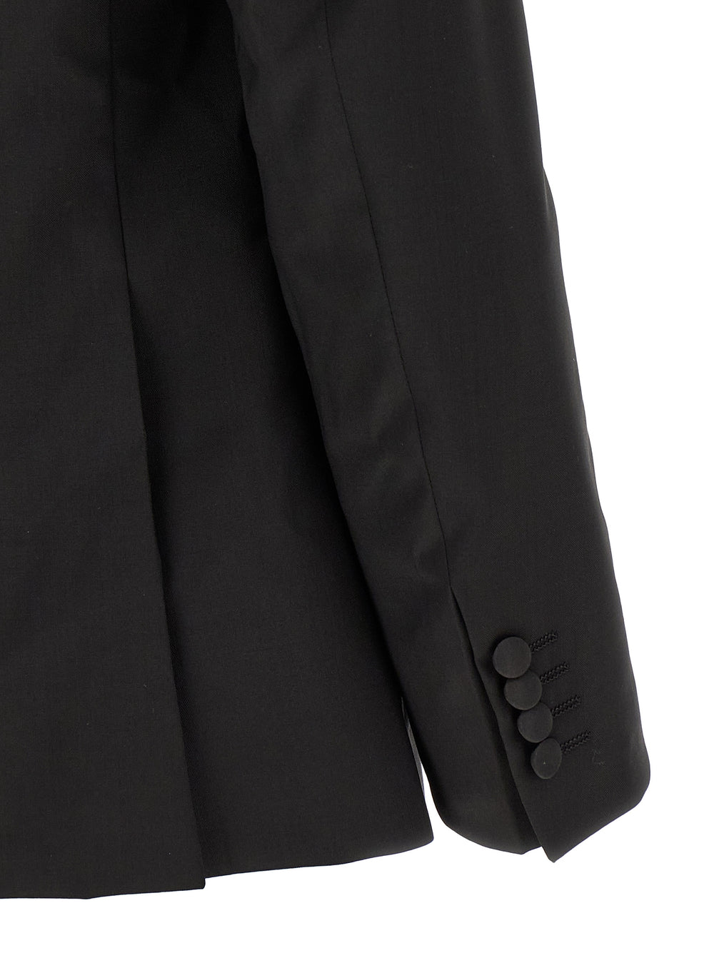 Black Wool Two-Piece Suit