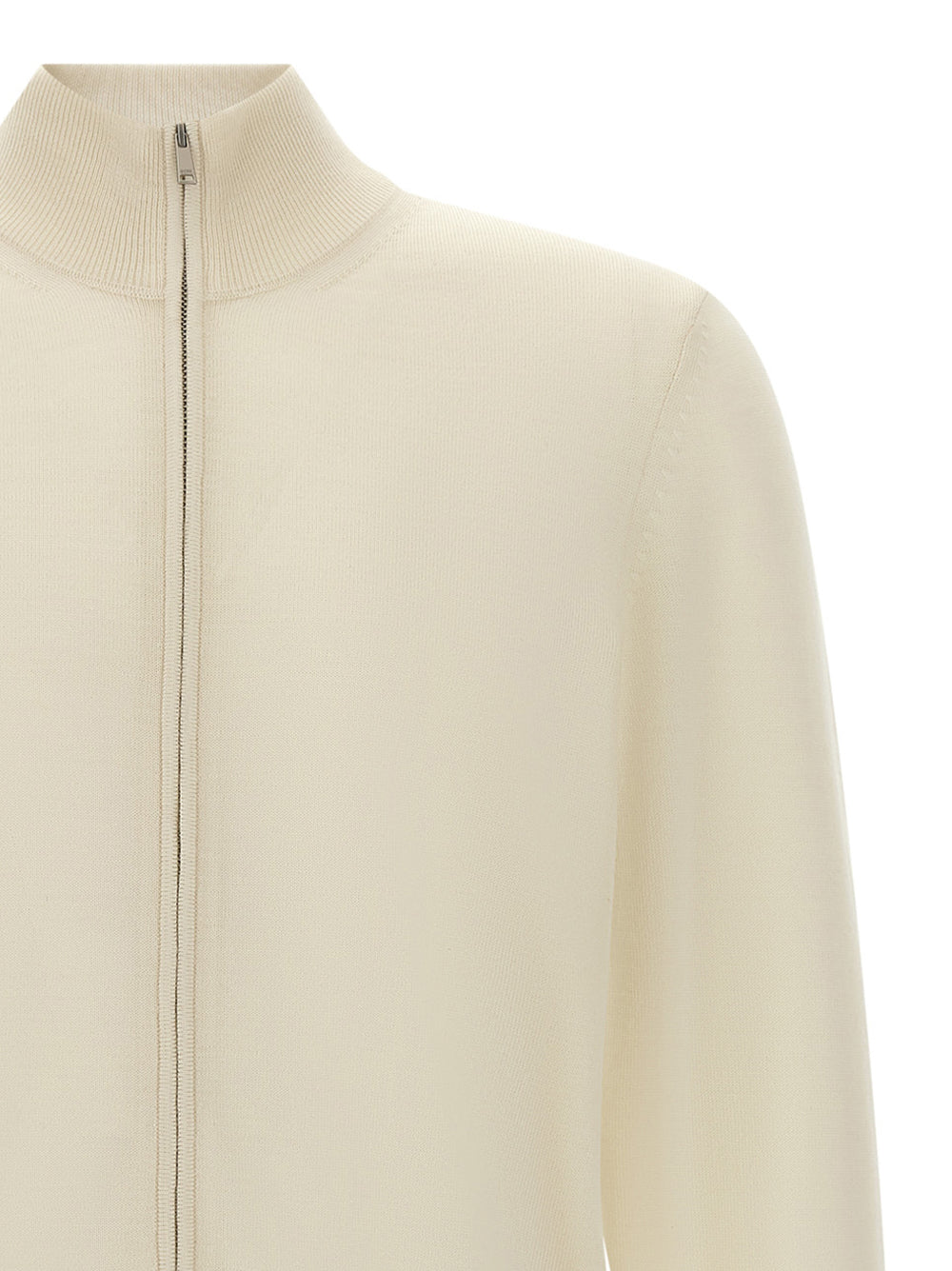 Hugo Boss 100% Virgin Wool Cardigan in White