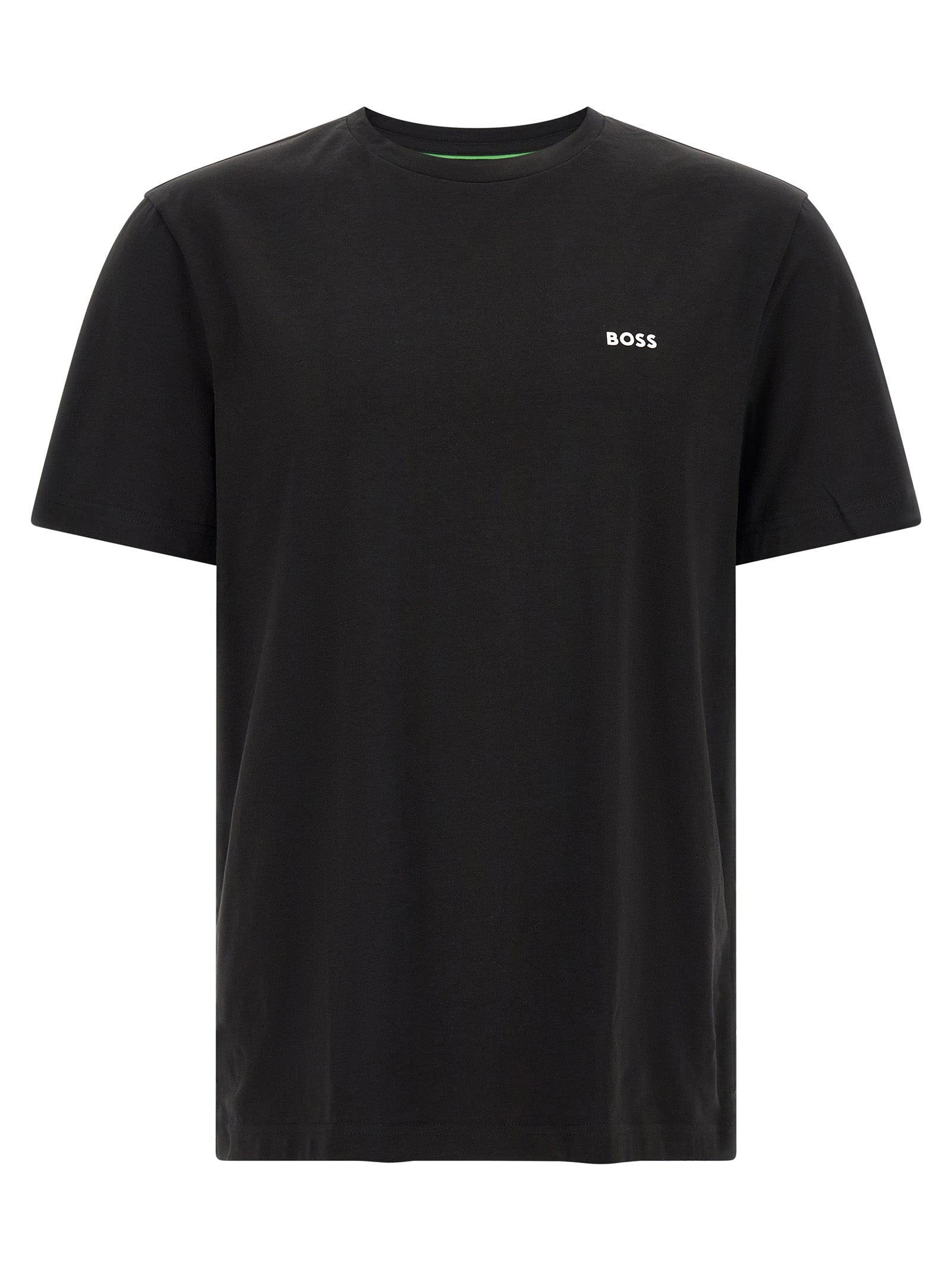 Hugo Boss Βαμβακερό T-Shirt σε Μαύρο