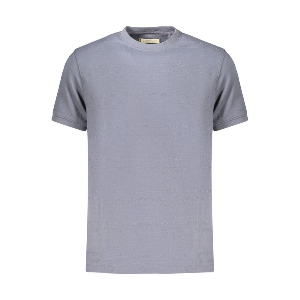 Guess Μπλε Βαμβακερό T-Shirt