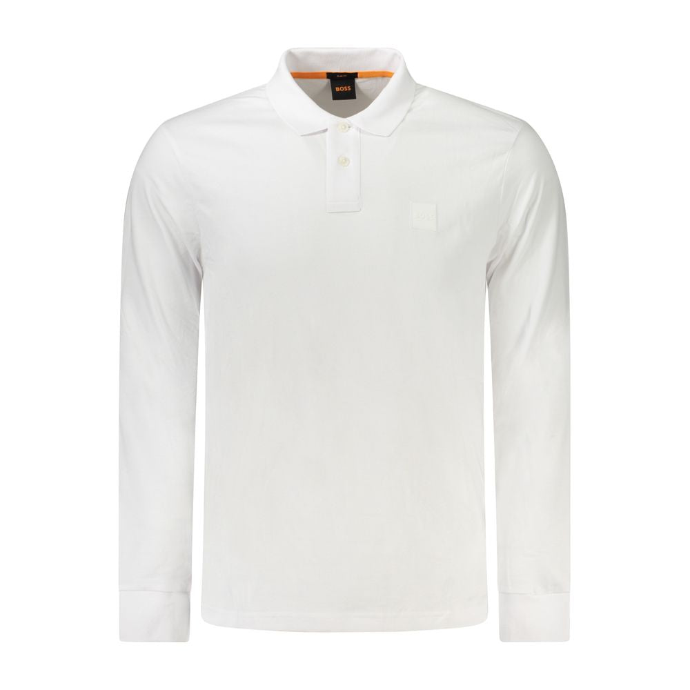 Hugo Boss Βαμβακερό Polo σε Λευκό