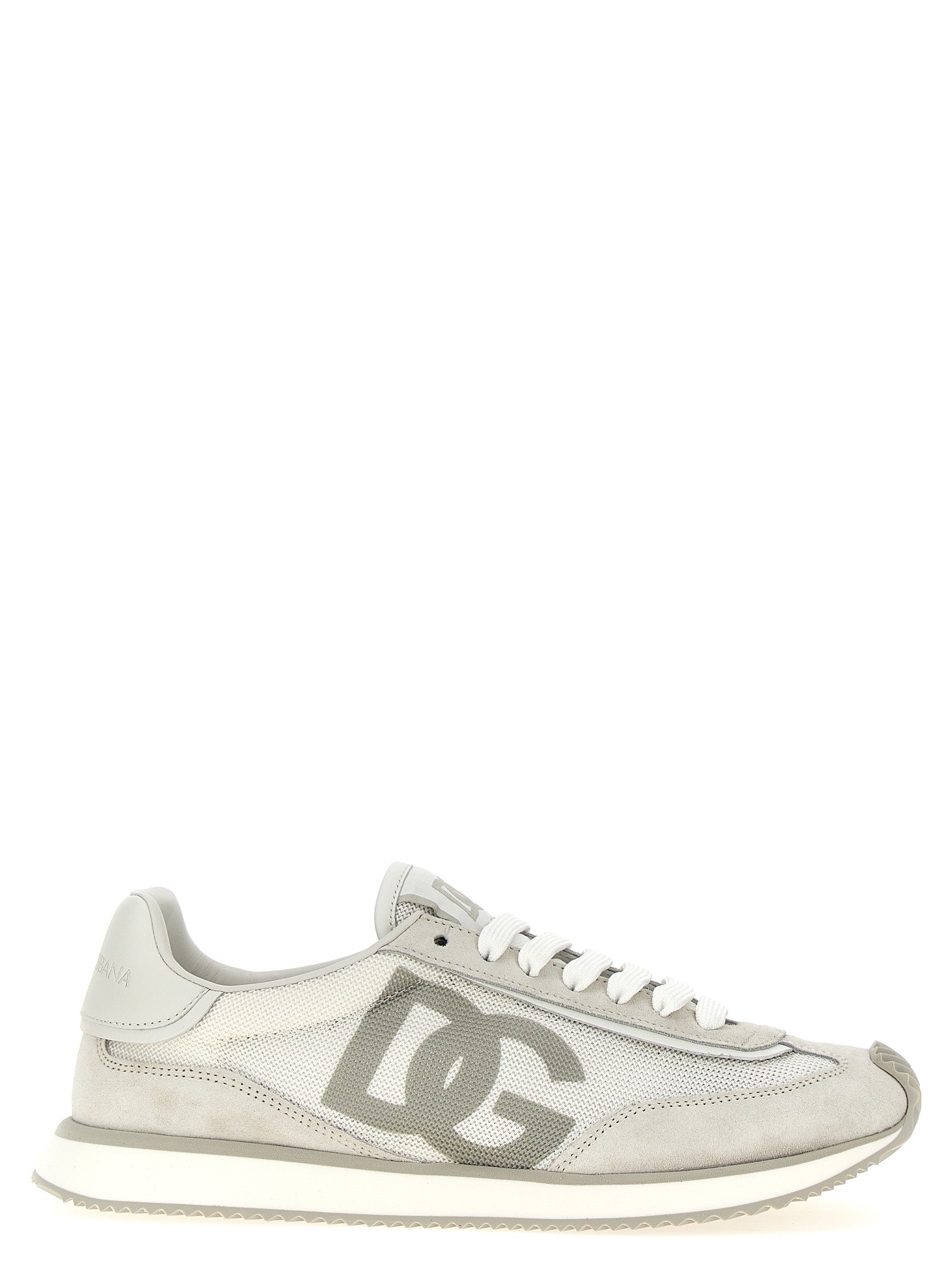 Dolce & Gabbana Calfskin Low Top Sneakers in Gray