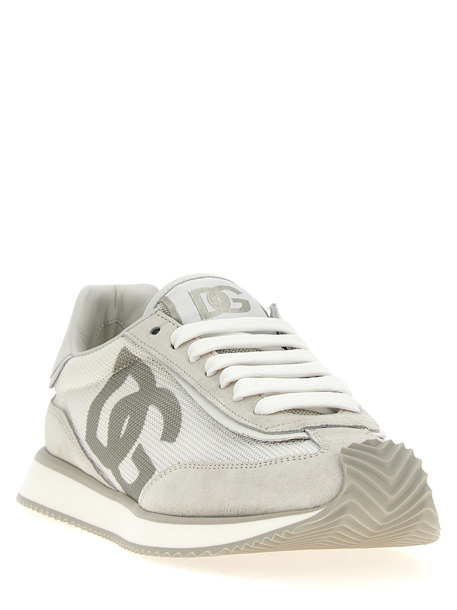 Dolce & Gabbana Calfskin Low Top Sneakers in Gray