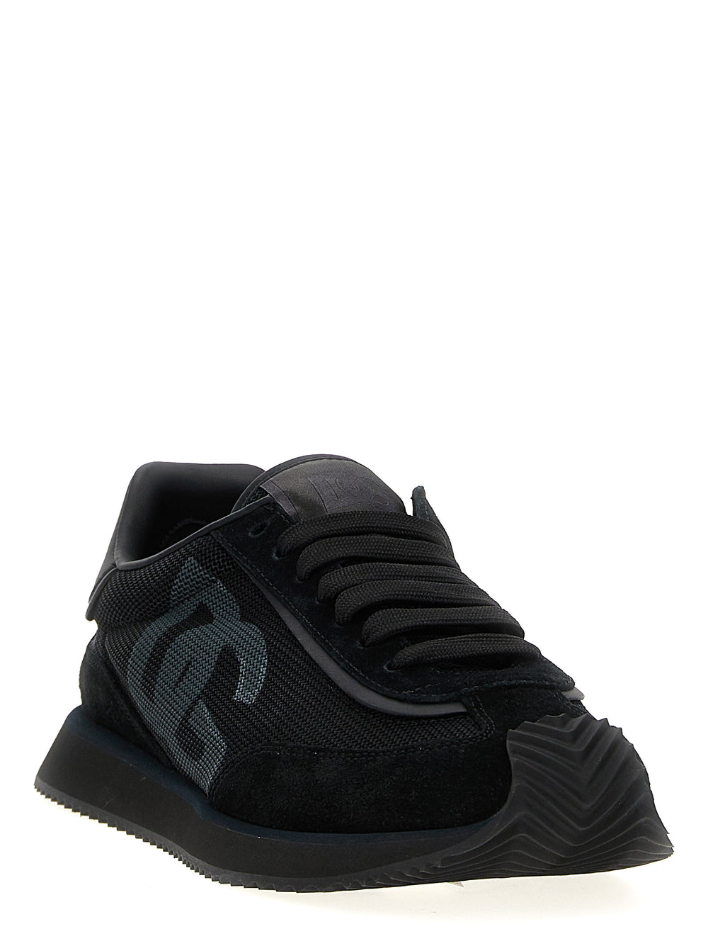 Dolce & Gabbana Calfskin Athletic Sneakers in Black