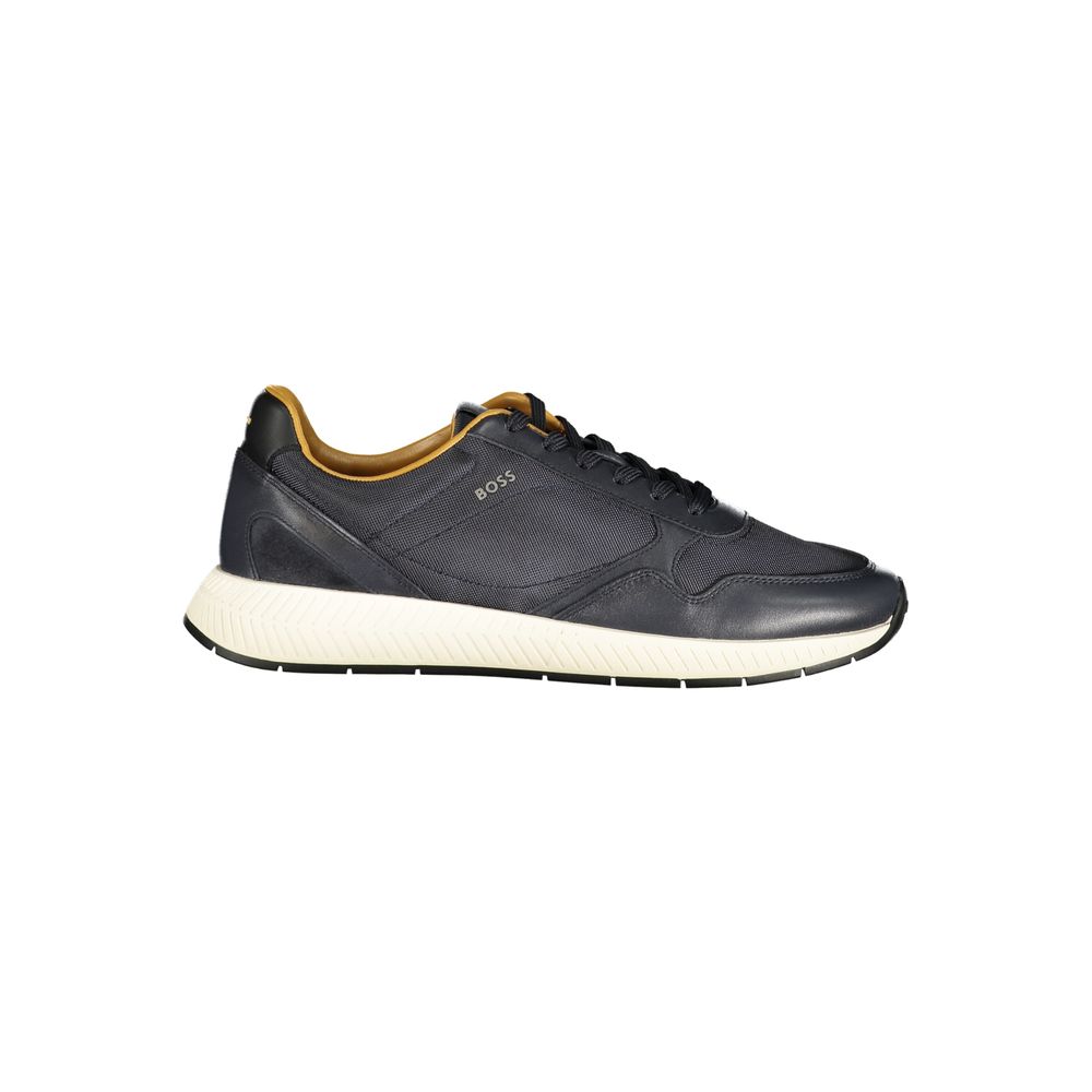Hugo Boss Δερμάτινα Sneakers σε Μπλε
