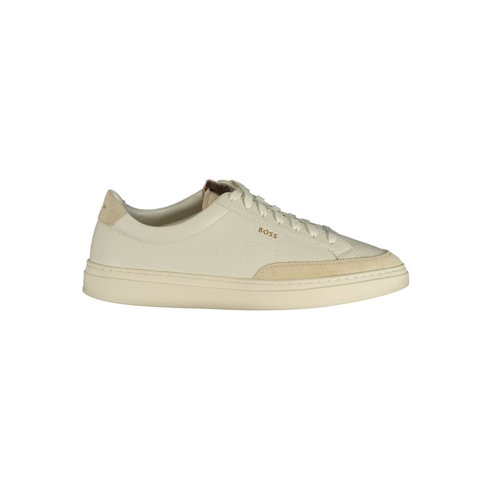 Hugo Boss Δερμάτινα Sneakers σε Λευκό