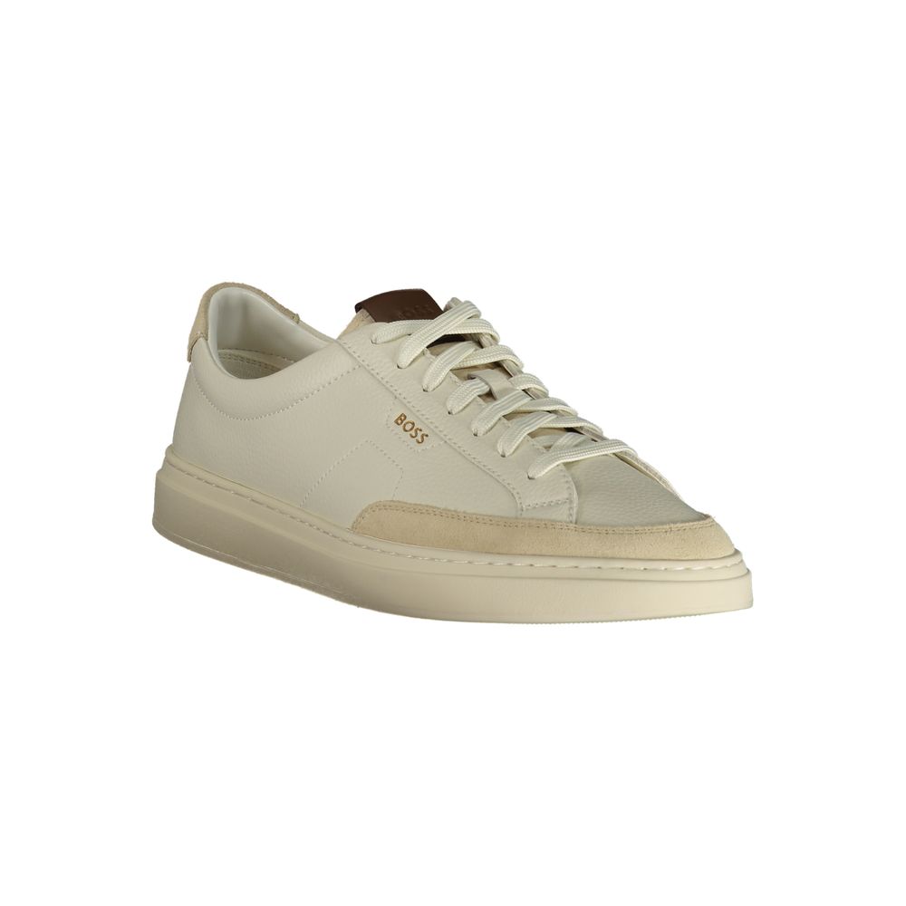 Hugo Boss Δερμάτινα Sneakers σε Λευκό
