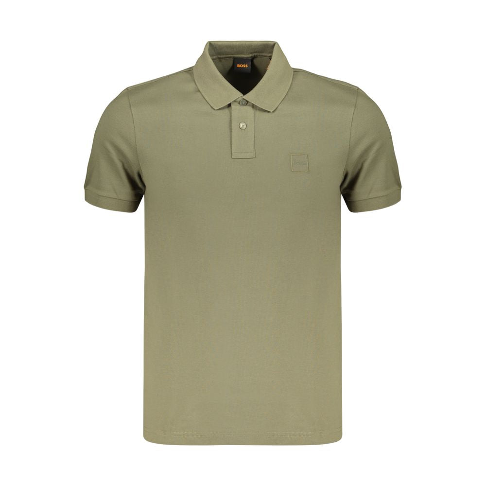 Hugo Boss Βαμβακερό Polo σε Πράσινο