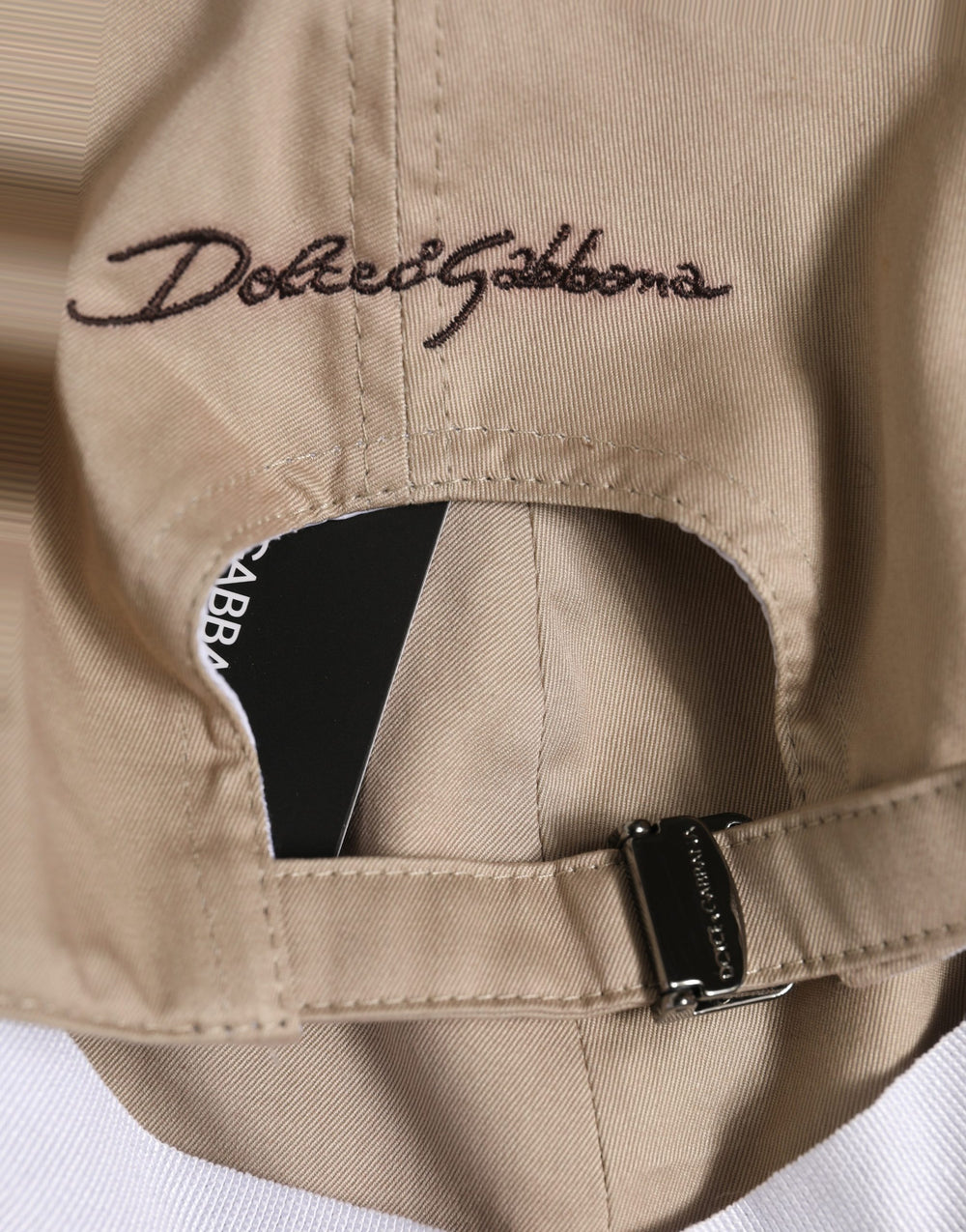 Dolce & Gabbana Βαμβακερό Καπέλο Τζόκεϊ σε Μπεζ