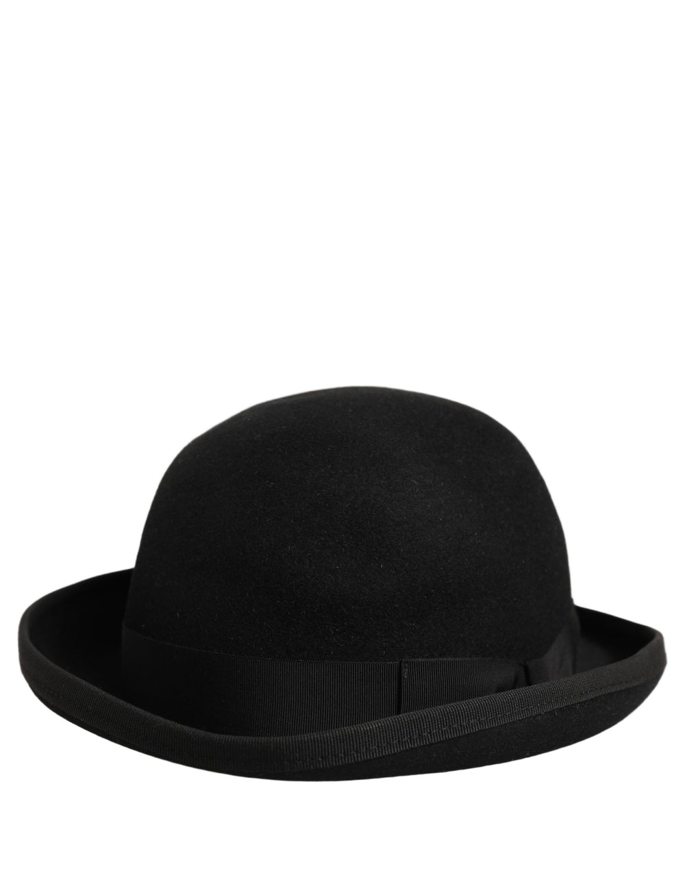Dolce & Gabbana Rabbit Fur Felt Bowler Hat in Black