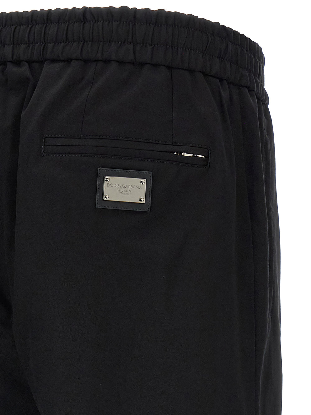 Dolce & Gabbana Cotton Casual Trousers in Black