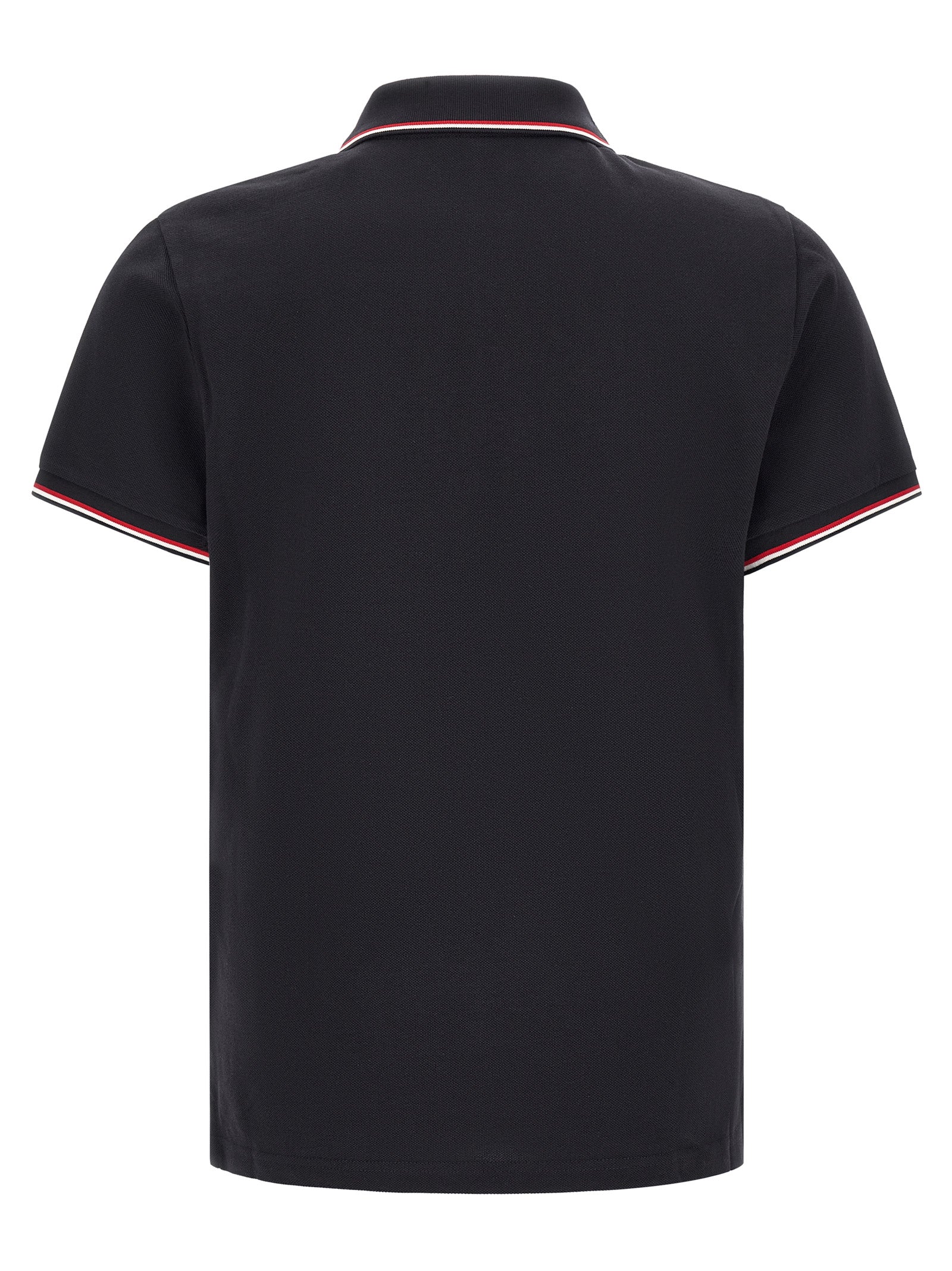 Moncler Βαμβακερό Polo από 100% Πικέ σε Μπλε
