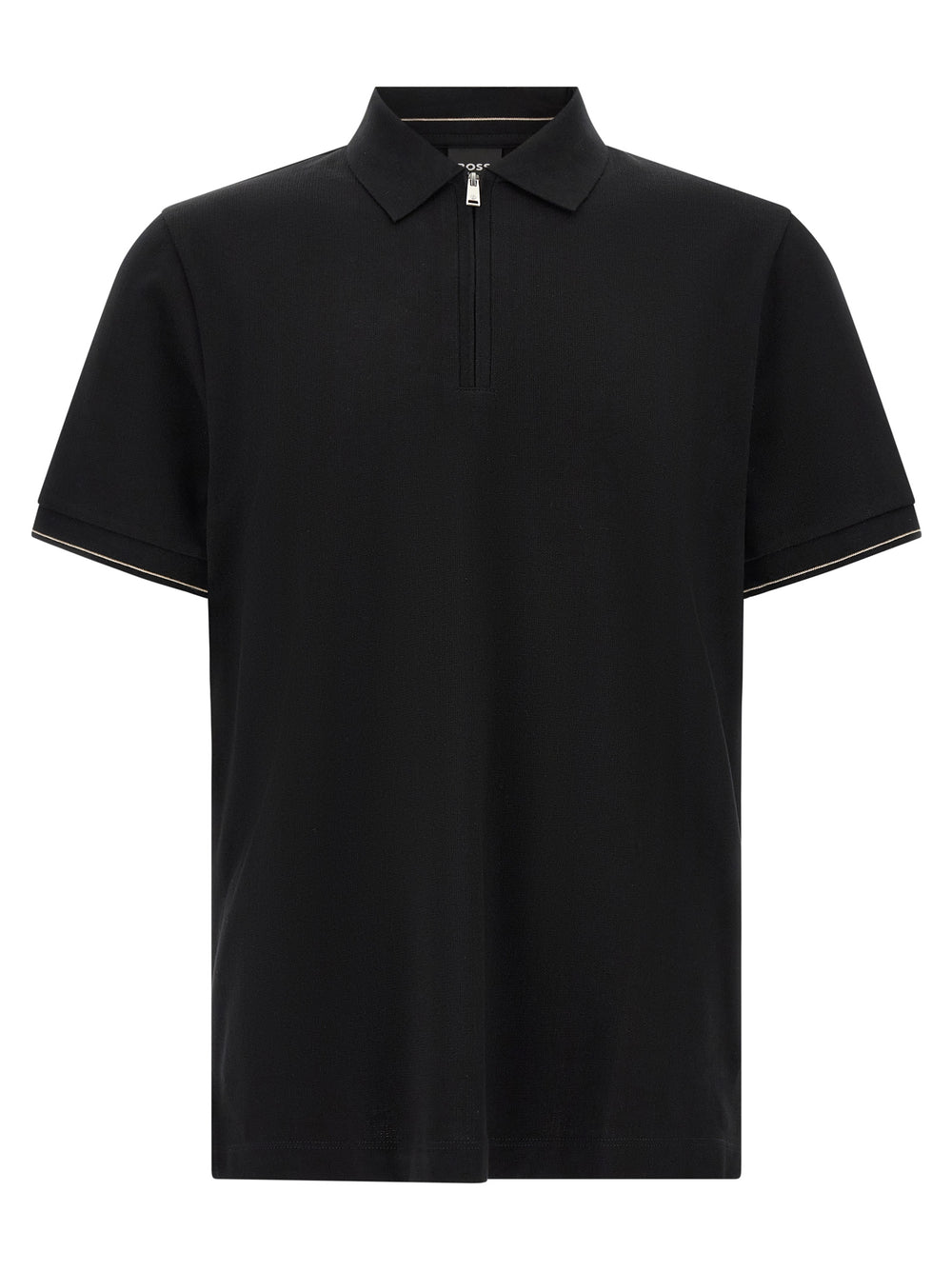 Hugo Boss Βαμβακερό Polo σε Μαύρο