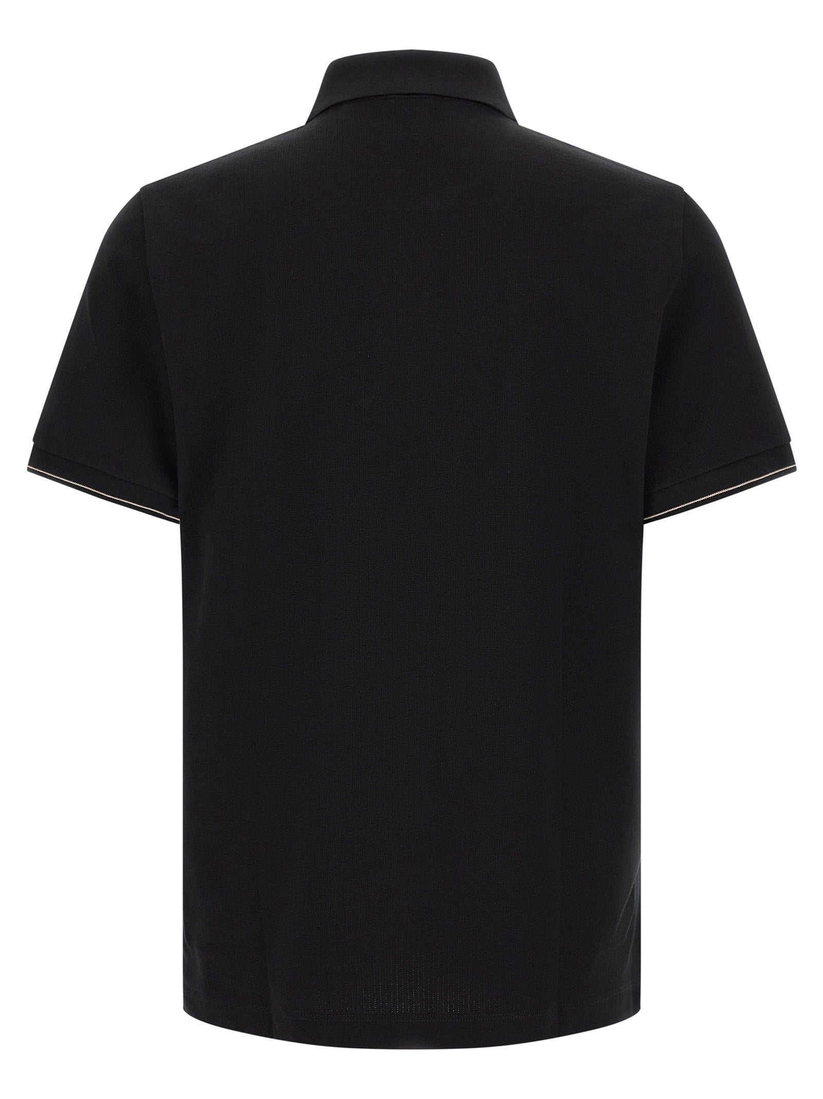 Hugo Boss Βαμβακερό Polo σε Μαύρο
