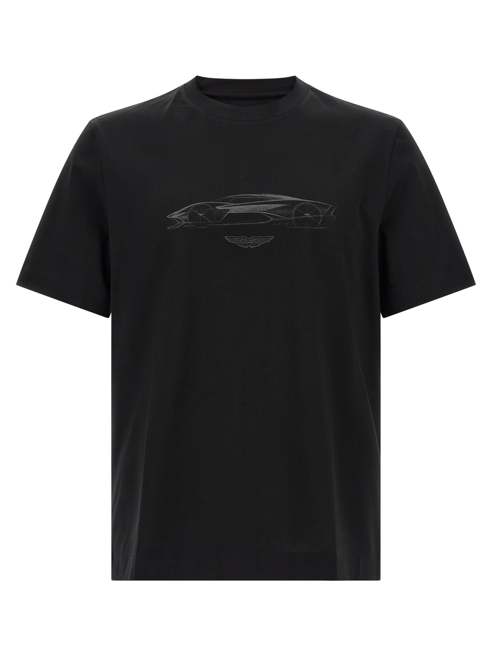 Hugo Boss x Aston Martin Βαμβακερό T-Shirt σε Μαύρο