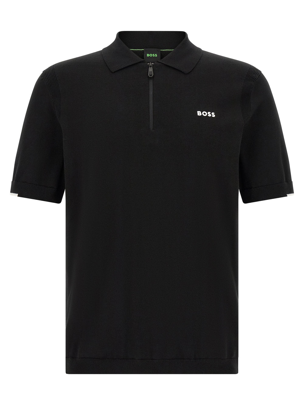 Hugo Boss Βαμβακερό Polo σε Μαύρο