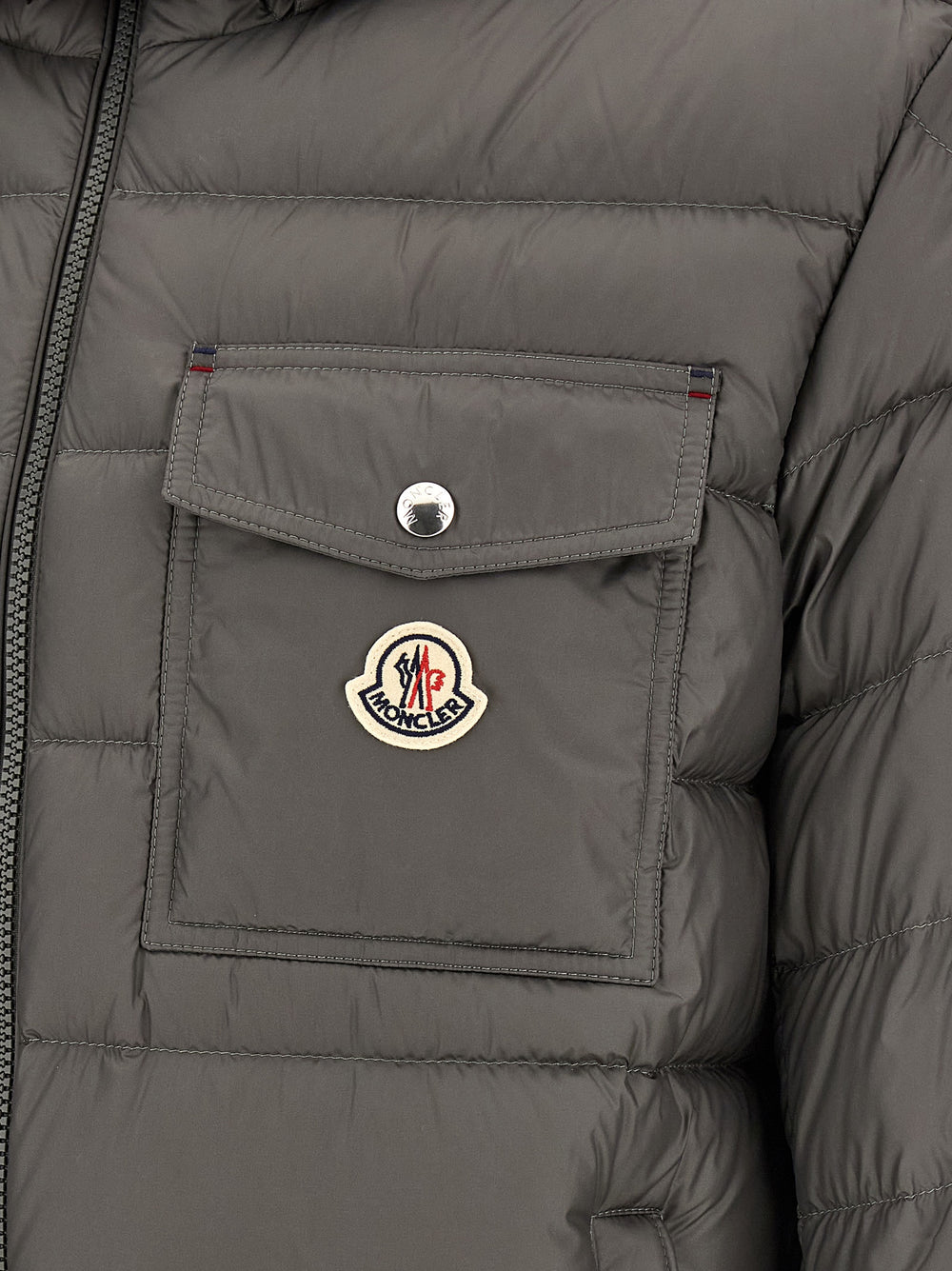 Moncler Μπουφάν Πούπουλο Πλήρους Μήκους σε Γκρι