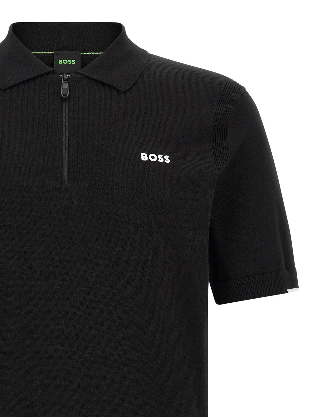 Hugo Boss Βαμβακερό Polo σε Μαύρο