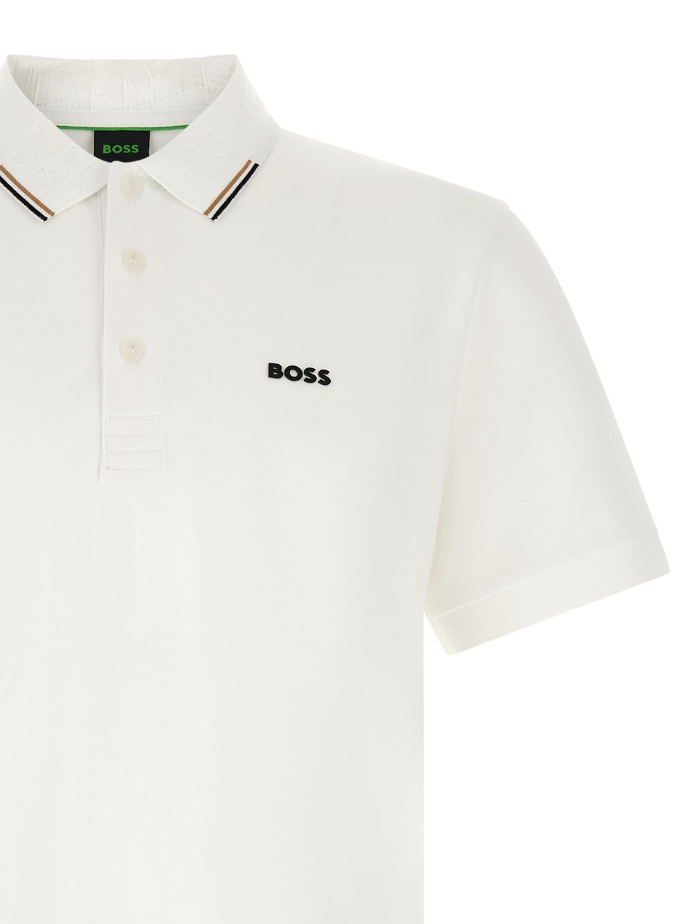 Hugo Boss Βαμβακερό Polo σε Λευκό