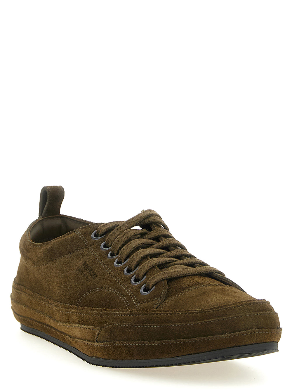 Tom Ford Δίχρωμα Δερμάτινα Sneakers σε Λαδί