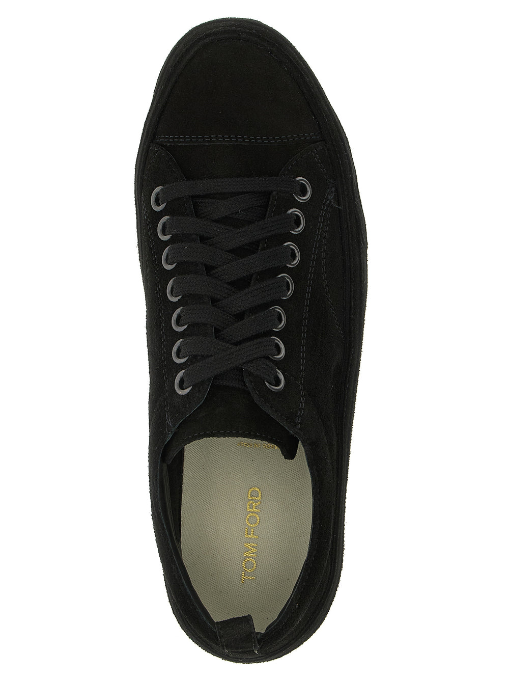 Tom Ford Δερμάτινα Sneakers Χαμηλής Κοπής σε Μαύρο