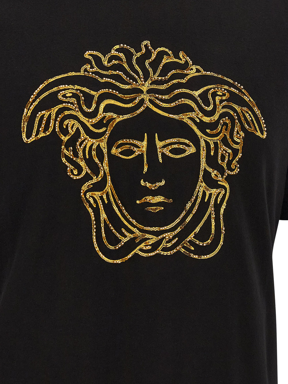 Versace 100% Cotton T-Shirt in Black