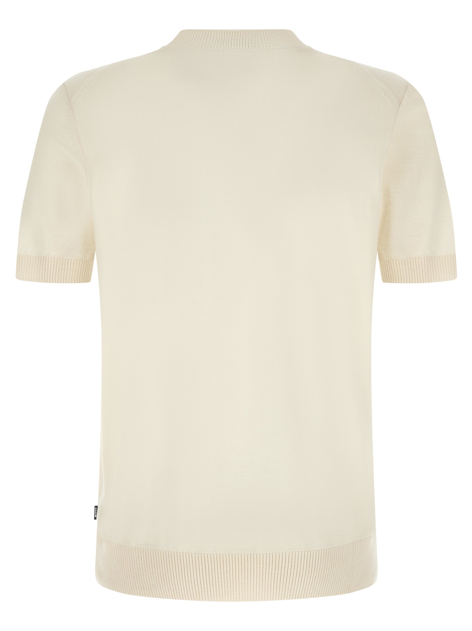 Hugo Boss T-Shirt από 100% παρθένο μαλλί σε Λευκό