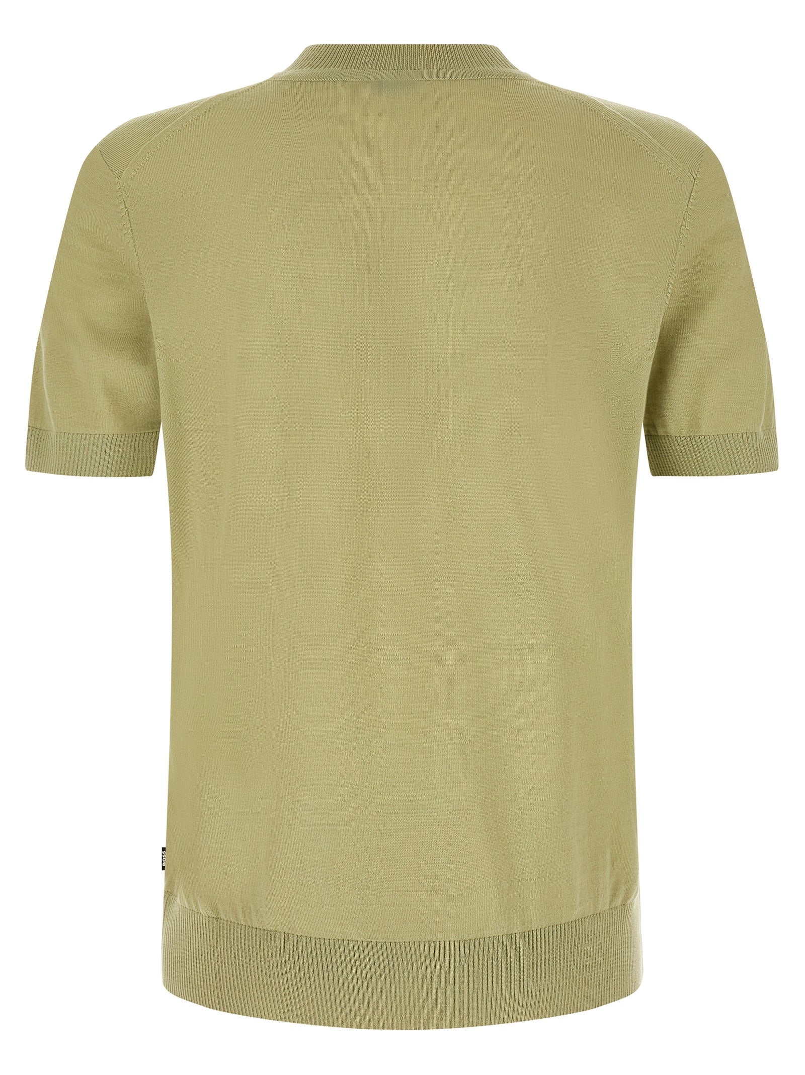 Hugo Boss T-Shirt από 100% Παρθένο Μαλλί σε Πράσινο