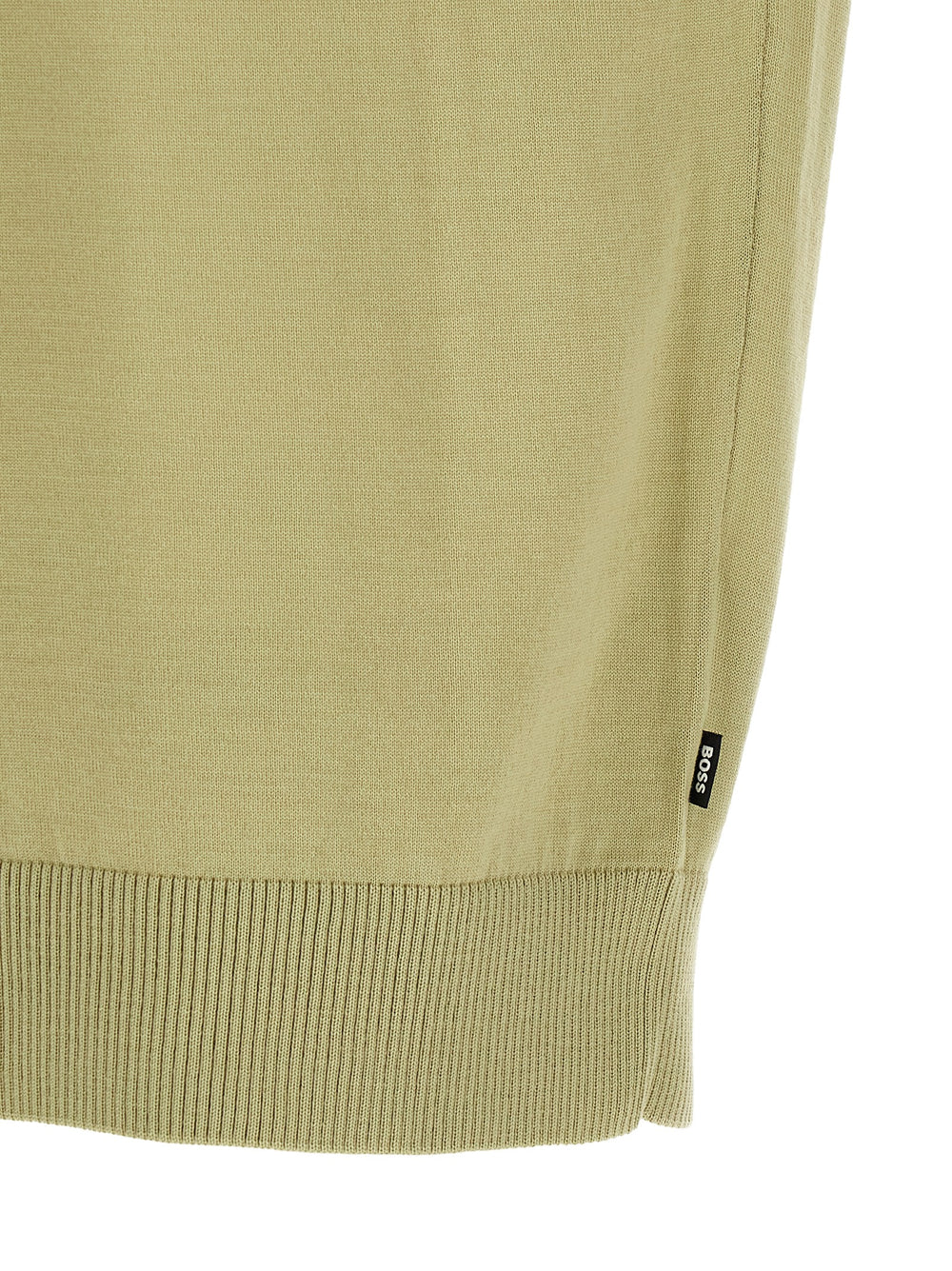 Hugo Boss Two-Tone Virgin Wool T-Shirt in Green