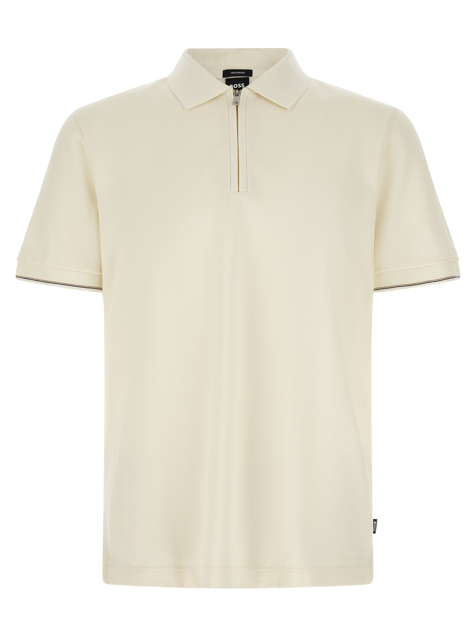 Hugo Boss Βαμβακερό Polo σε Μπεζ