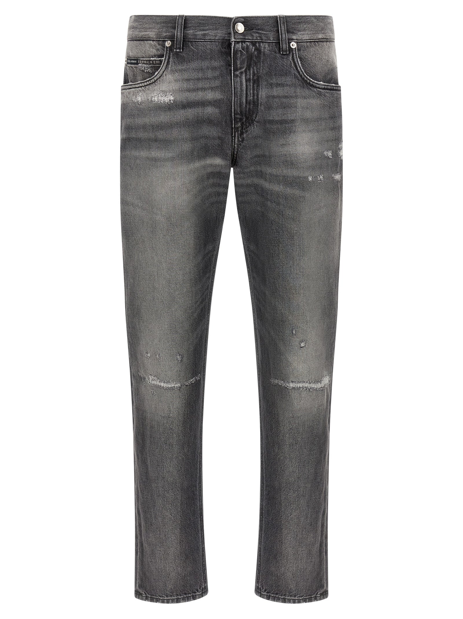 Dolce & Gabbana 100% Cotton Jeans in Gray