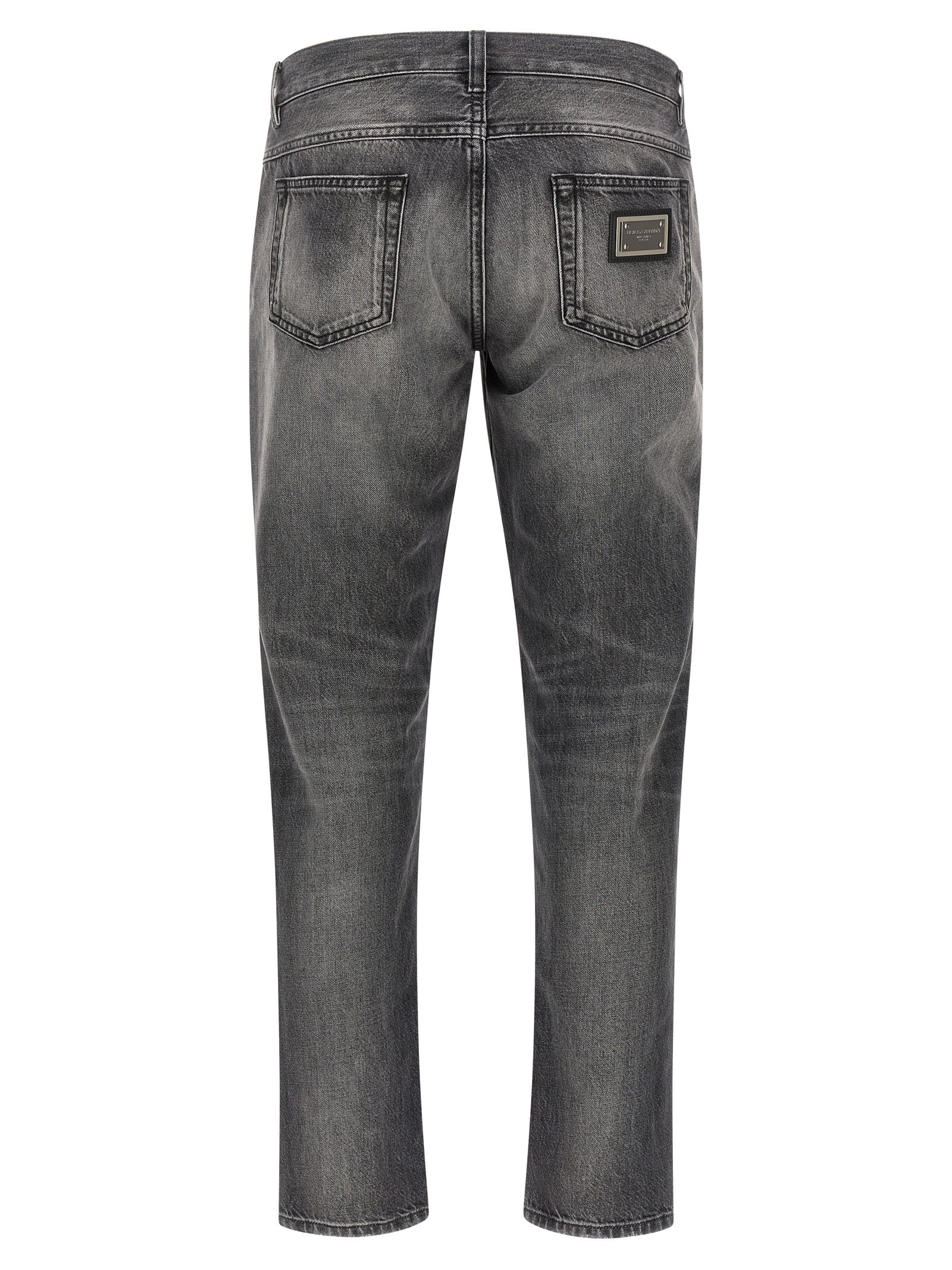 Dolce & Gabbana 100% Cotton Jeans in Gray