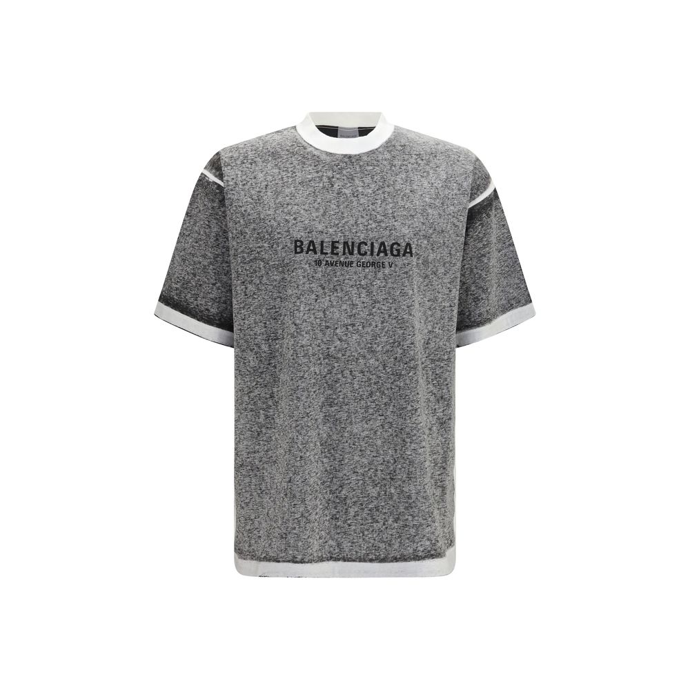 Balenciaga T-Shirt από 100% βαμβάκι σε Γκρι