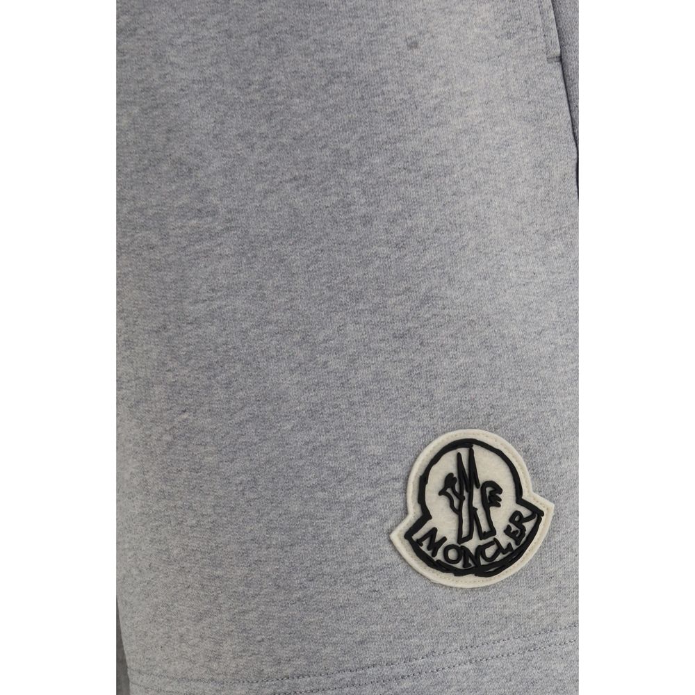 Moncler Βαμβακερό Σορτς Βερμούδα σε Γκρι